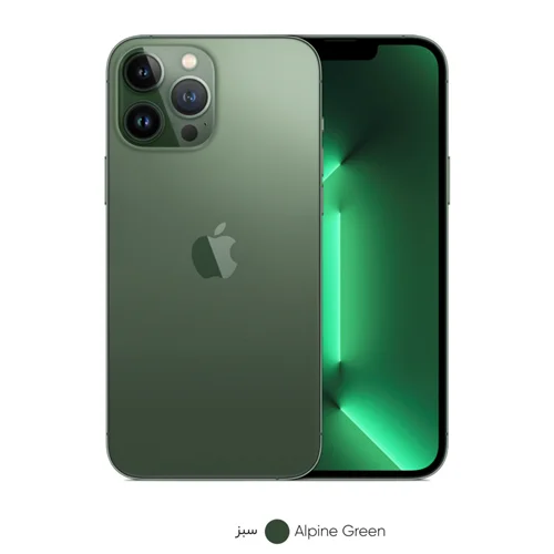 گوشی موبایل اپل مدل iPhone 13 Pro Max ظرفیت 256 استوک B/A رنگ سبز سلامت باتری 98% رجیستر شده